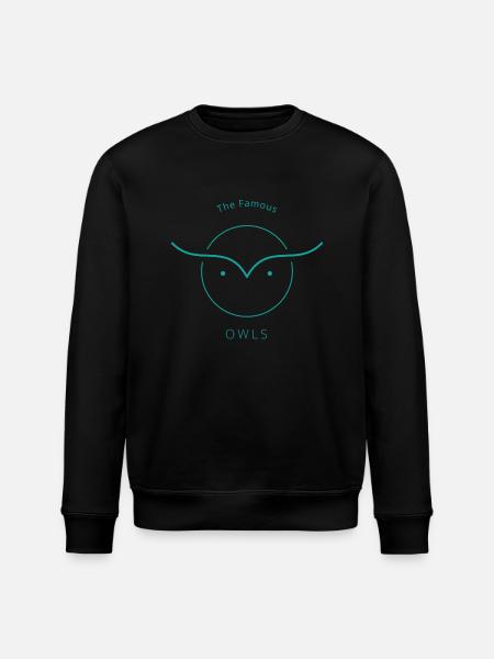 Owls - Stanley/Stella ROLLER Unisex Organic Sweatshirt - black