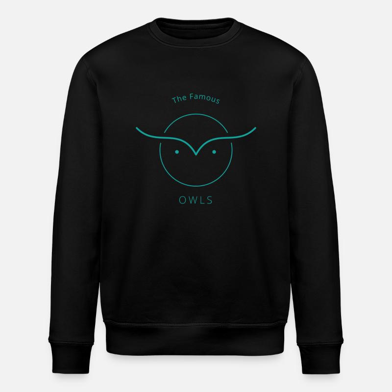 Owls - Stanley/Stella ROLLER Unisex Organic Sweatshirt - black