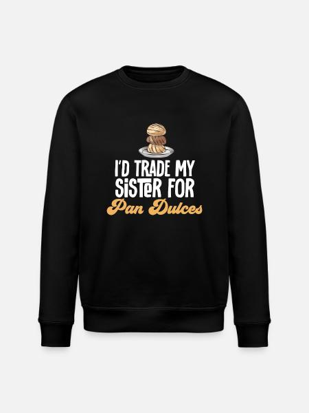 Concha Hispanic Mexican Pan Dulce - Stanley/Stella ROLLER Unisex Organic Sweatshirt - black