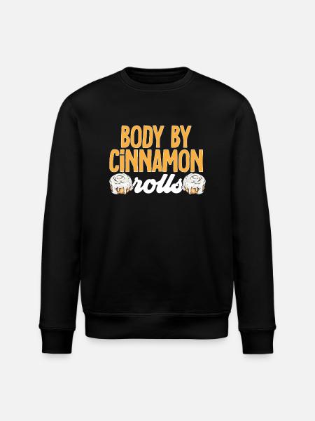 Cinnamon roll - Stanley/Stella ROLLER Unisex Organic Sweatshirt - black