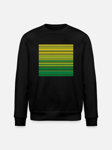 Stripe Gradient Carnival - Stanley/Stella ROLLER Unisex Organic Sweatshirt - black