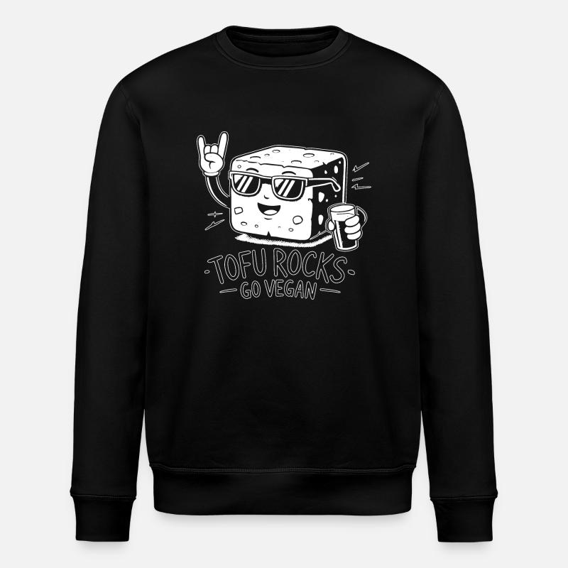 TOFU ROCKS - Stanley/Stella Unisex Bio-Sweatshirt ROLLER - Schwarz