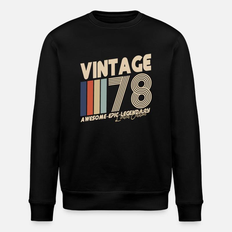 1978 - Stanley/Stella Unisex Bio-Sweatshirt ROLLER - Schwarz