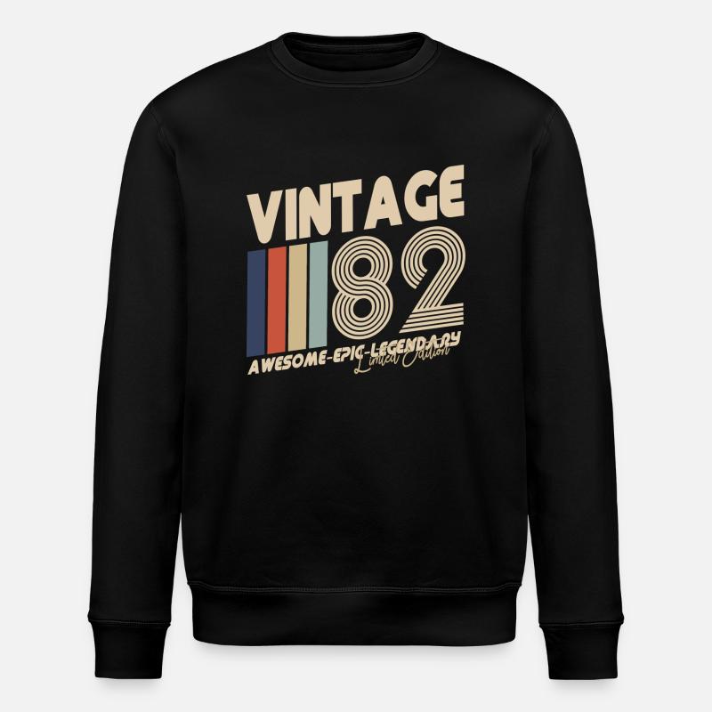 82 - Stanley/Stella ROLLER Unisex Organic Sweatshirt - black