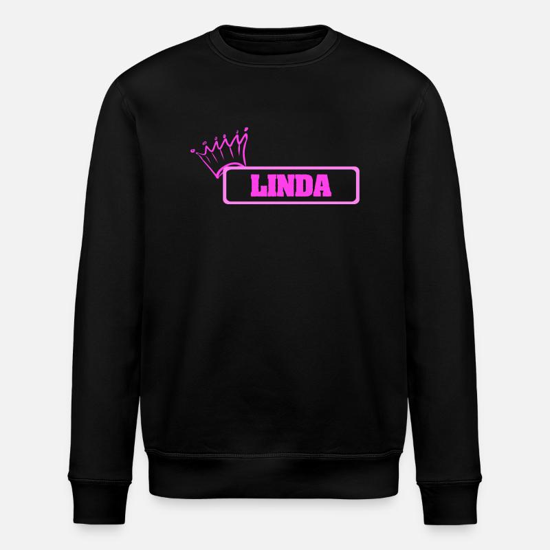 Linda en couronne - Sweat bio ROLLER Stanley/Stella Unisexe - noir
