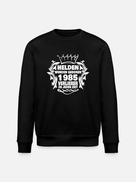 1985 - Stanley/Stella ROLLER Unisex Organic Sweatshirt - black