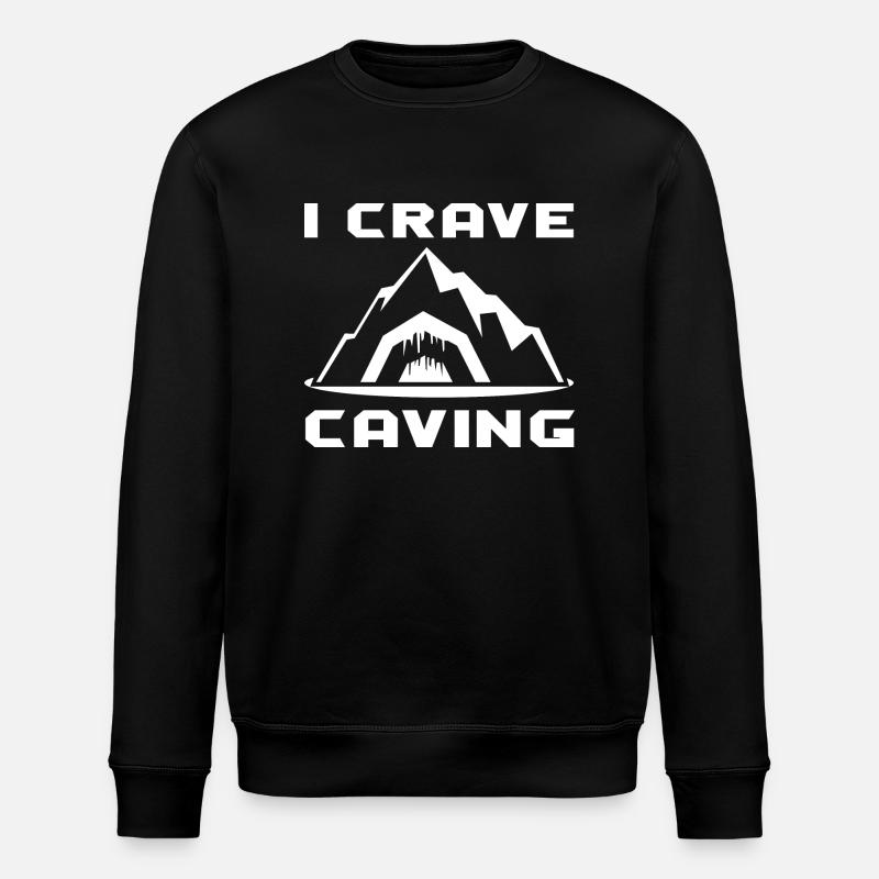 Caving Spelunking - Stanley/Stella ROLLER Unisex Organic Sweatshirt - black