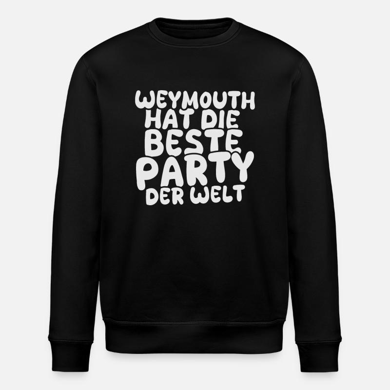 Urlaubsland Weymouth - Stanley/Stella Unisex Bio-Sweatshirt ROLLER - Schwarz