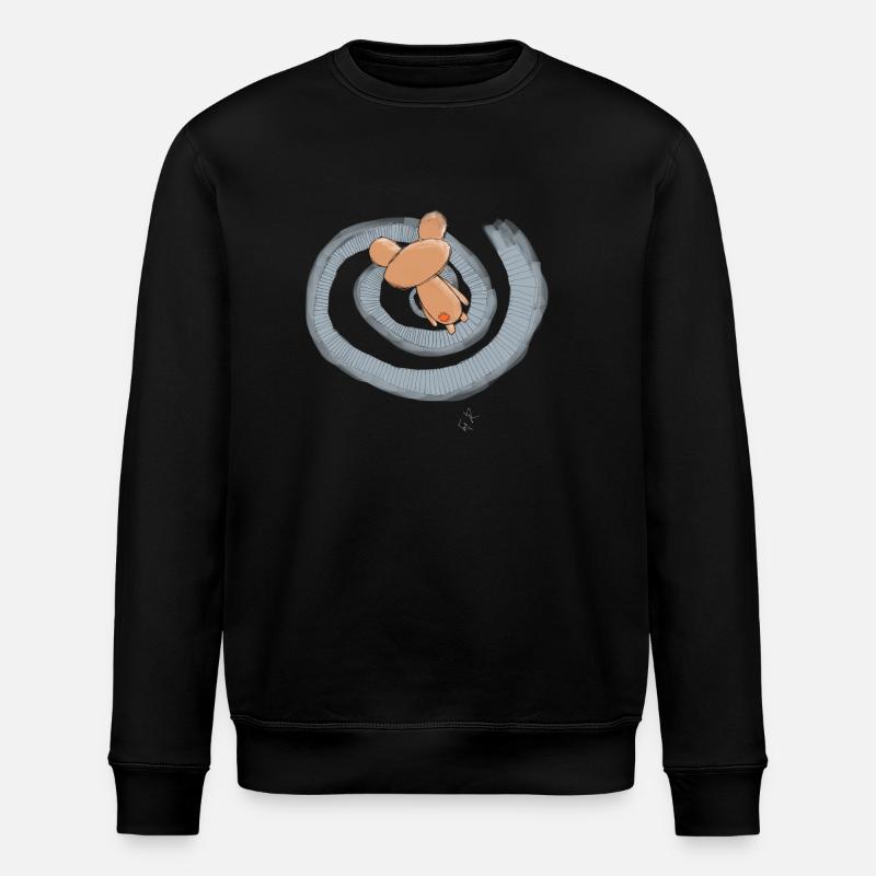 Ours perdu - Spirale - Sweat bio ROLLER Stanley/Stella Unisexe - noir