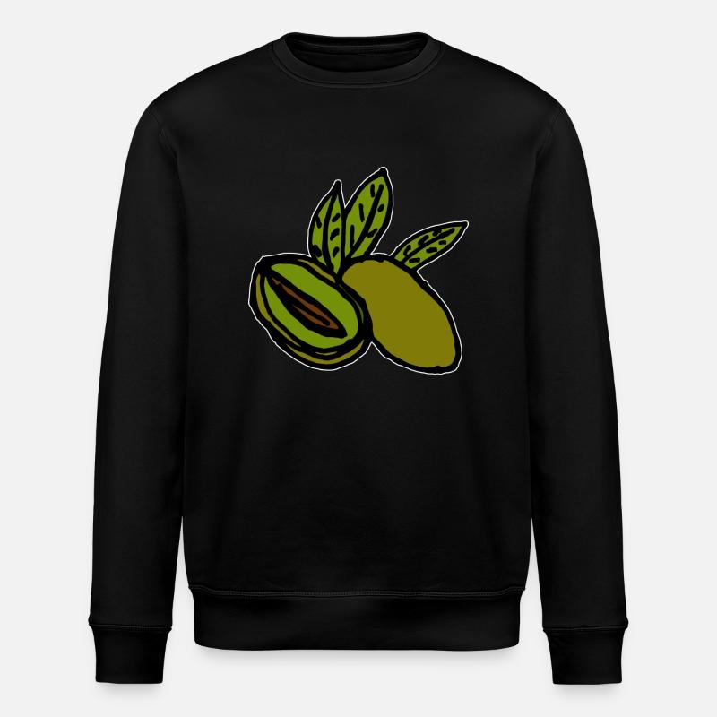 Oliven mediterran - Stanley/Stella Unisex Bio-Sweatshirt ROLLER - Schwarz