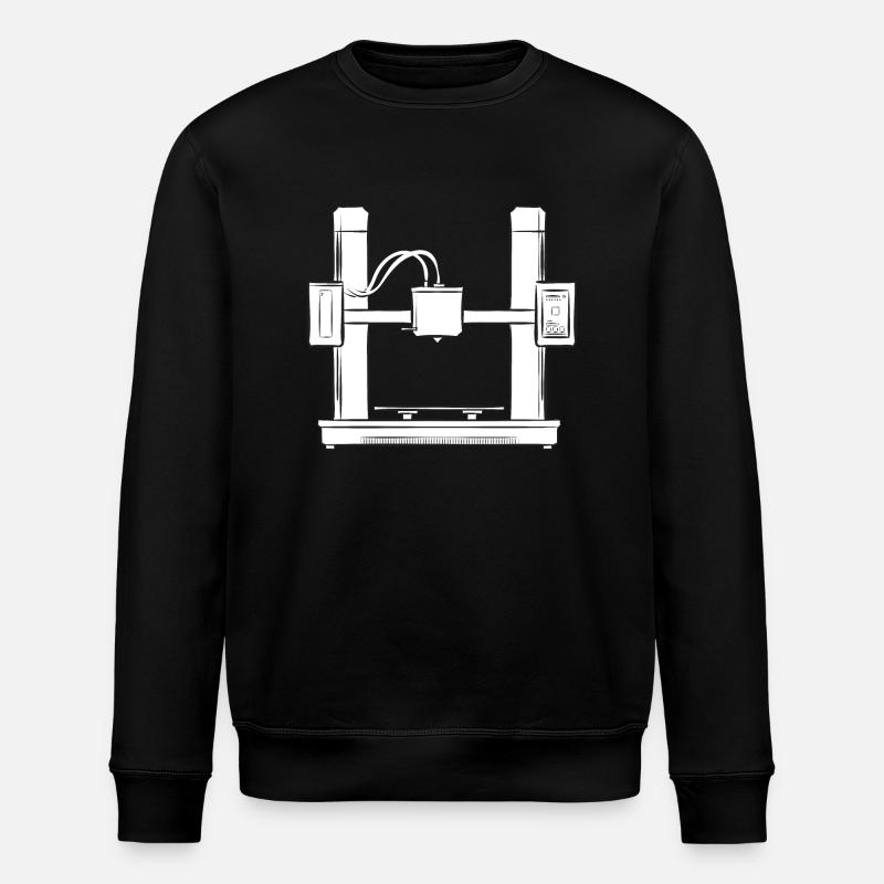 3D Printer 3D Printing - Stanley/Stella ROLLER Unisex Organic Sweatshirt - black