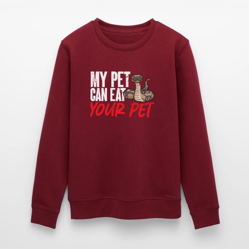 Ball Python Schlange Königspython Stanley/Stella Unisex Bio-Sweatshirt ROLLER