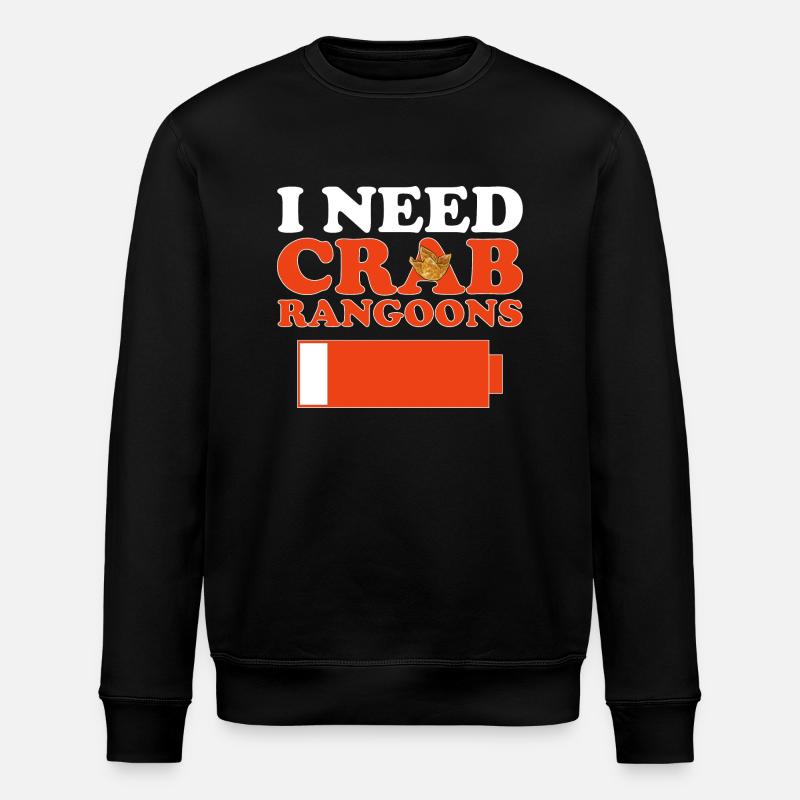 Krabben Rangoon Crab Rangoon - Stanley/Stella Unisex Bio-Sweatshirt ROLLER - Schwarz
