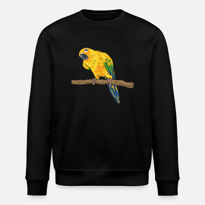 Perruche, Perroquet, Perruche, Oiseau - Sweat bio ROLLER Stanley/Stella Unisexe - noir