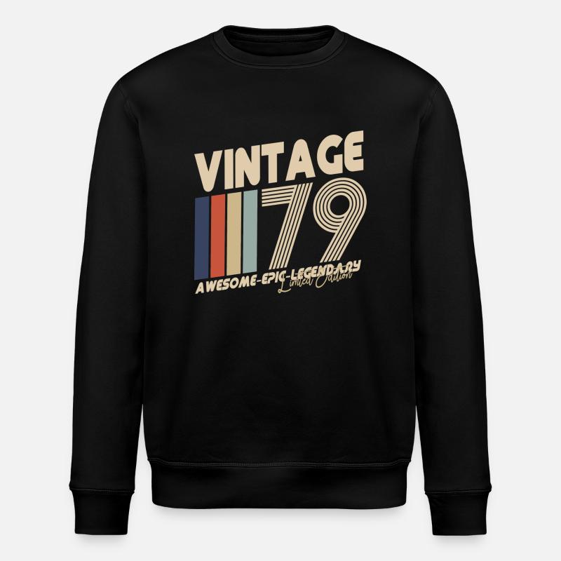 1979 - Stanley/Stella ROLLER Unisex Organic Sweatshirt - black