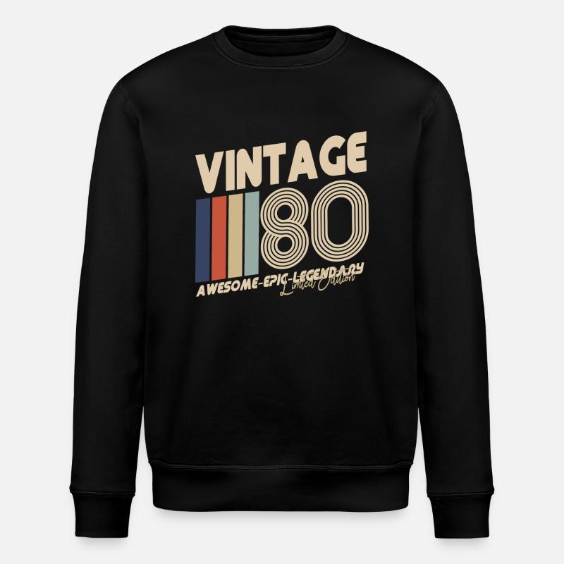 1980 - Sweat bio ROLLER Stanley/Stella Unisexe - noir