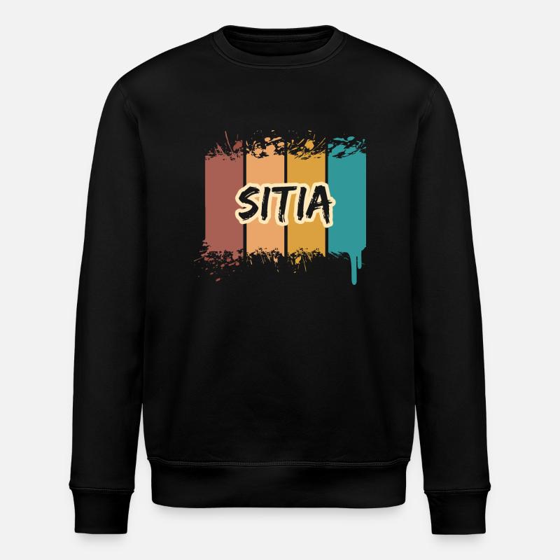 Sitia Sitia - Stanley/Stella ROLLER Unisex Organic Sweatshirt - black