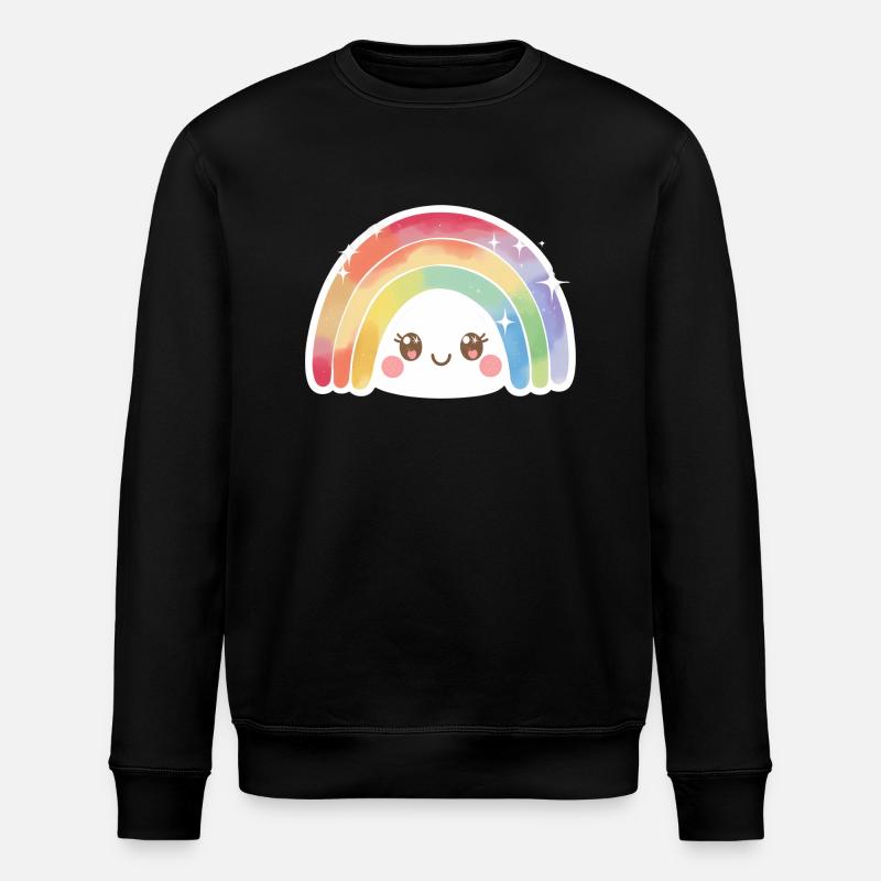 Kawaii Mignon Arc-en-ciel - Sweat bio ROLLER Stanley/Stella Unisexe - noir
