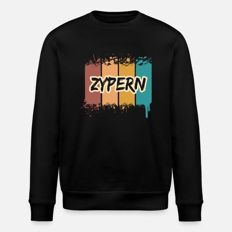 Geschenk für Zypern - Stanley/Stella Unisex Bio-Sweatshirt ROLLER - Schwarz