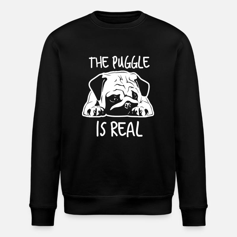 Le puggle est réel - Sweat bio ROLLER Stanley/Stella Unisexe - noir