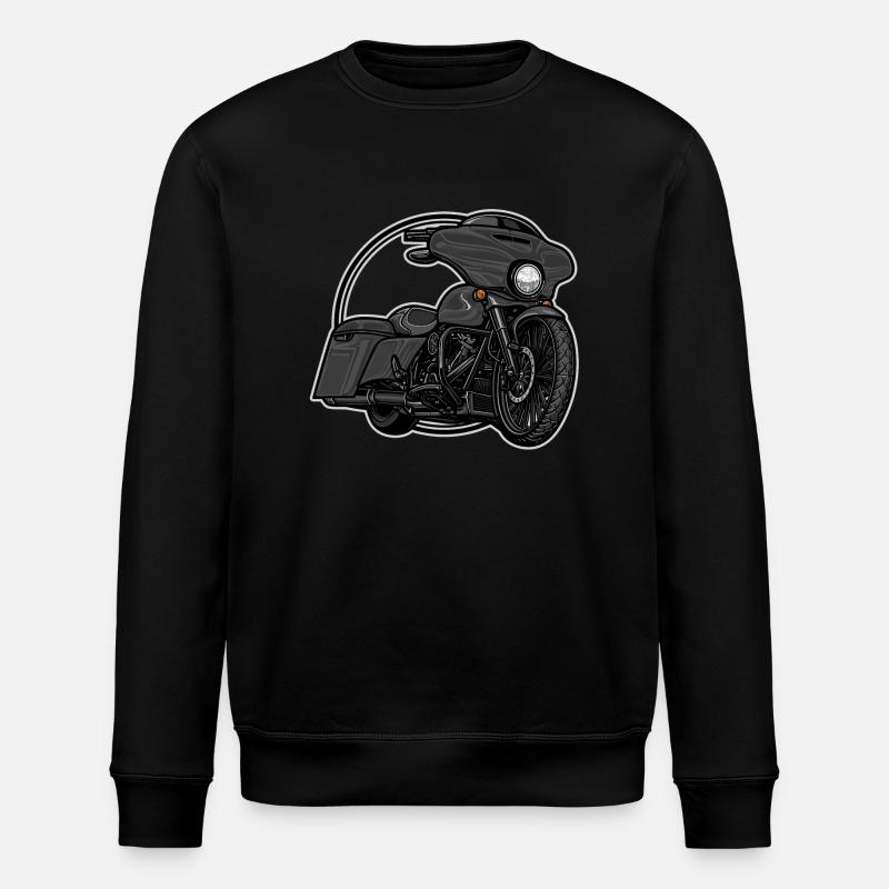 Chopper // Custom // Motorcycle - Stanley/Stella ROLLER Unisex Organic Sweatshirt - black