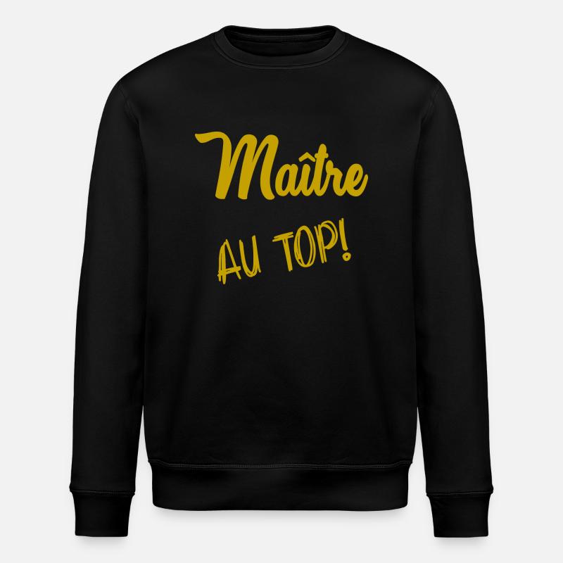 MAÎTRE. MAITRE - Sweat bio ROLLER Stanley/Stella Unisexe - noir