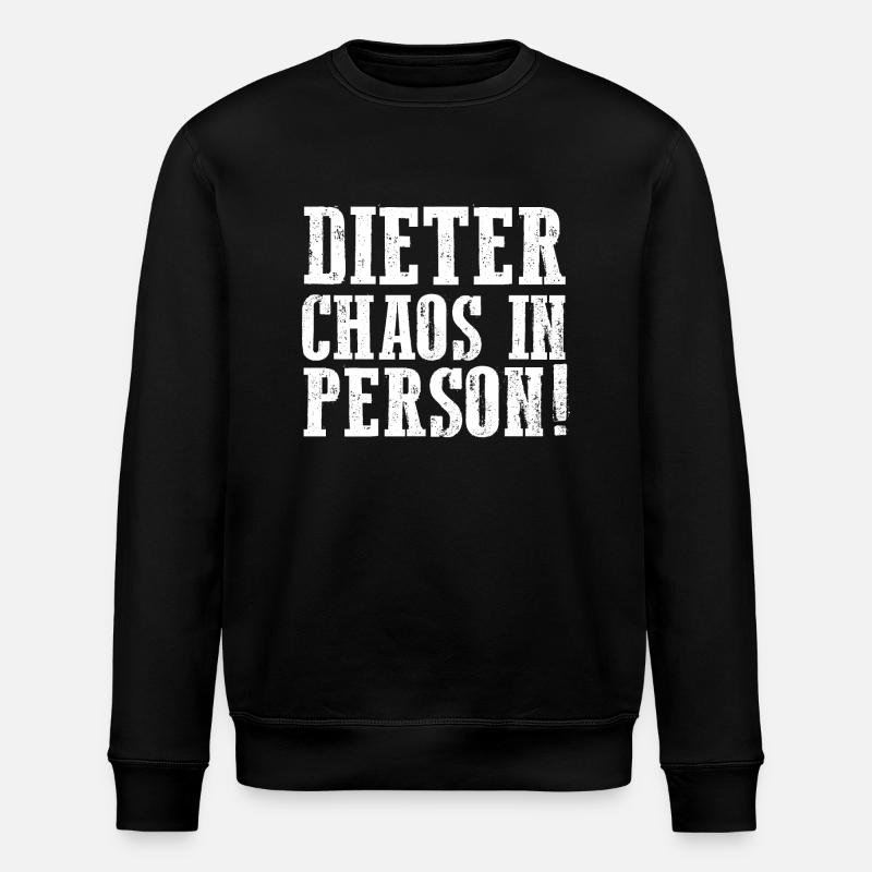 First name Dieter - Stanley/Stella ROLLER Unisex Organic Sweatshirt - black