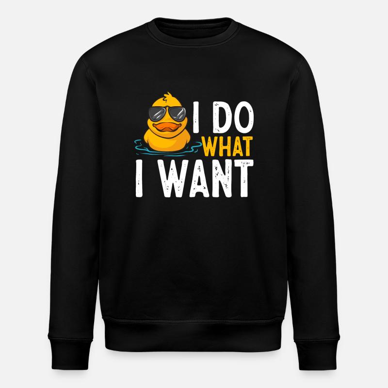 Rubber Duck Rubber Duck - Stanley/Stella ROLLER Unisex Organic Sweatshirt - black