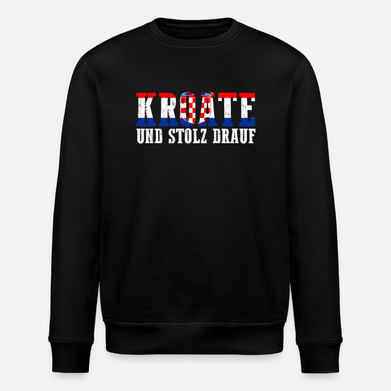 Croate Croate Croatie - Sweat bio ROLLER Stanley/Stella Unisexe - noir