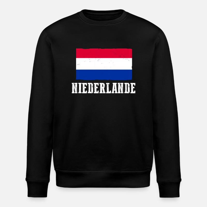 Pays-Bas Pays-Bas - Sweat bio ROLLER Stanley/Stella Unisexe - noir