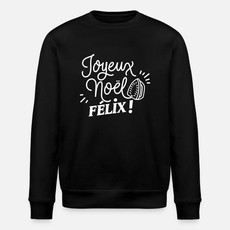 Joyeux noël Félix - Sweat bio ROLLER Stanley/Stella Unisexe - noir