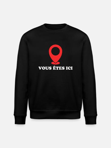 Sie sind hier - Stanley/Stella Unisex Bio-Sweatshirt ROLLER - Schwarz