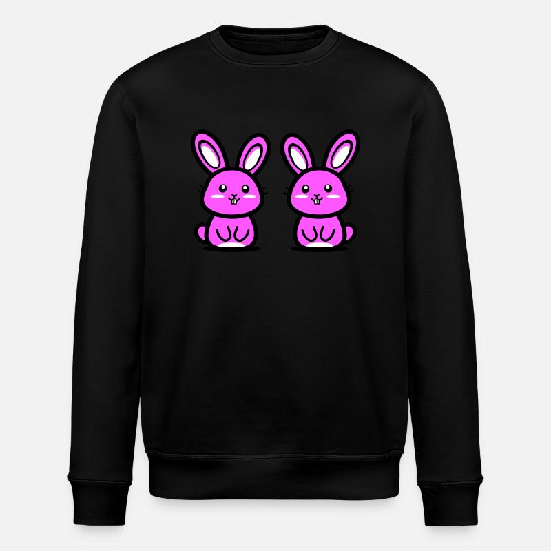 Easter Bunny Easter - Stanley/Stella ROLLER Unisex Organic Sweatshirt - black