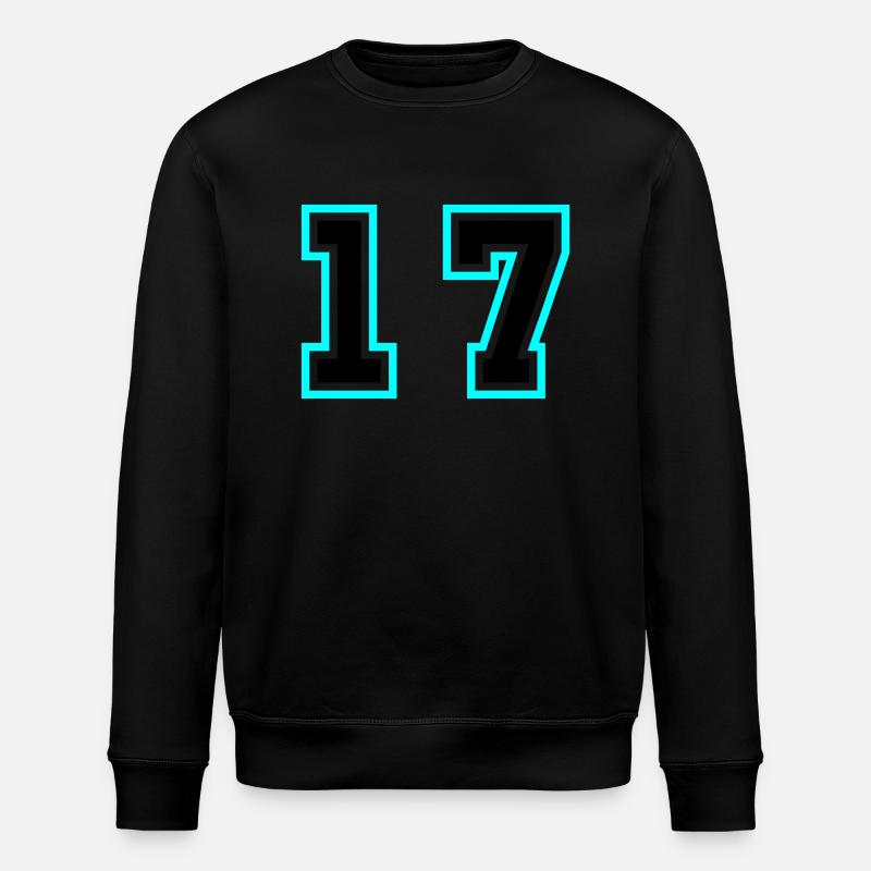 17 Number symbol - Stanley/Stella ROLLER Unisex Organic Sweatshirt - black
