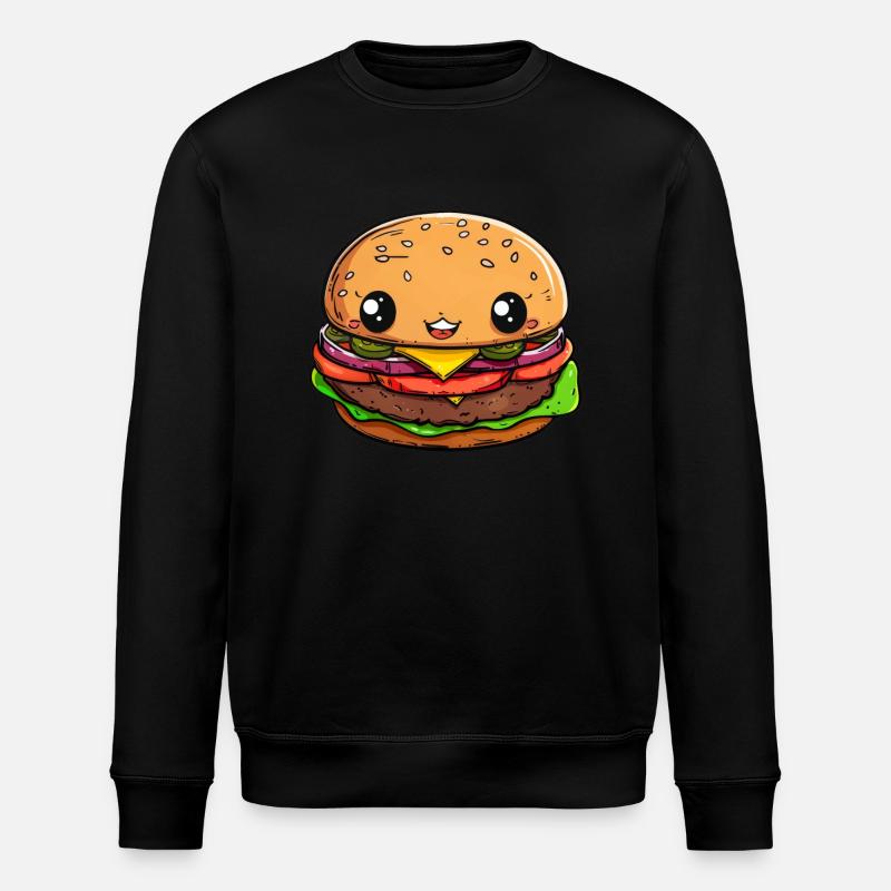 Bande dessinée Burger drôle - Sweat bio ROLLER Stanley/Stella Unisexe - noir