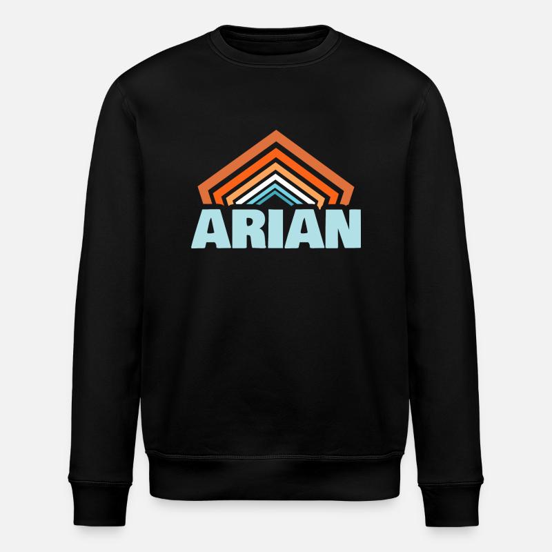 Prénom Arian - Sweat bio ROLLER Stanley/Stella Unisexe - noir