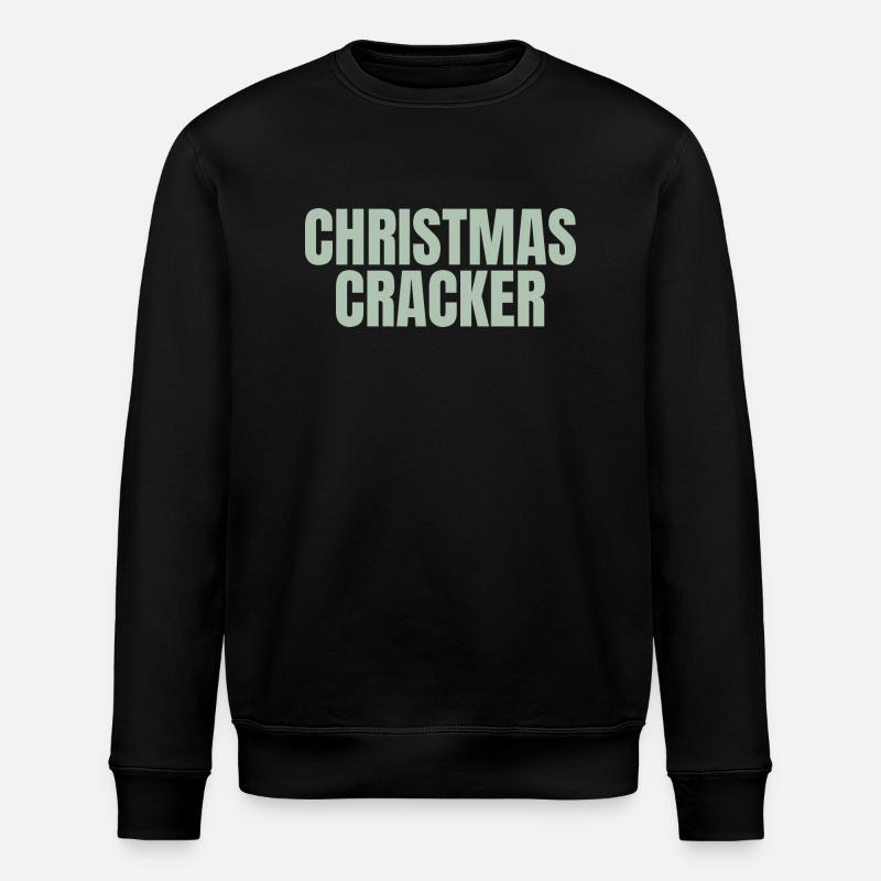 Christmas Cracker - Stanley/Stella ROLLER Unisex Organic Sweatshirt - black