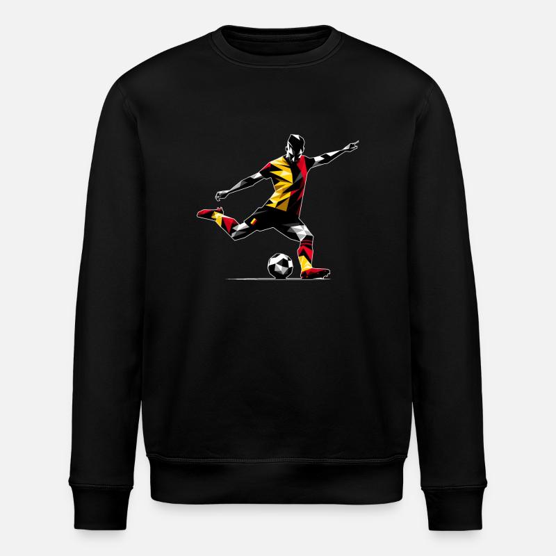 Fussball Belgien - Stanley/Stella Unisex Bio-Sweatshirt ROLLER - Schwarz