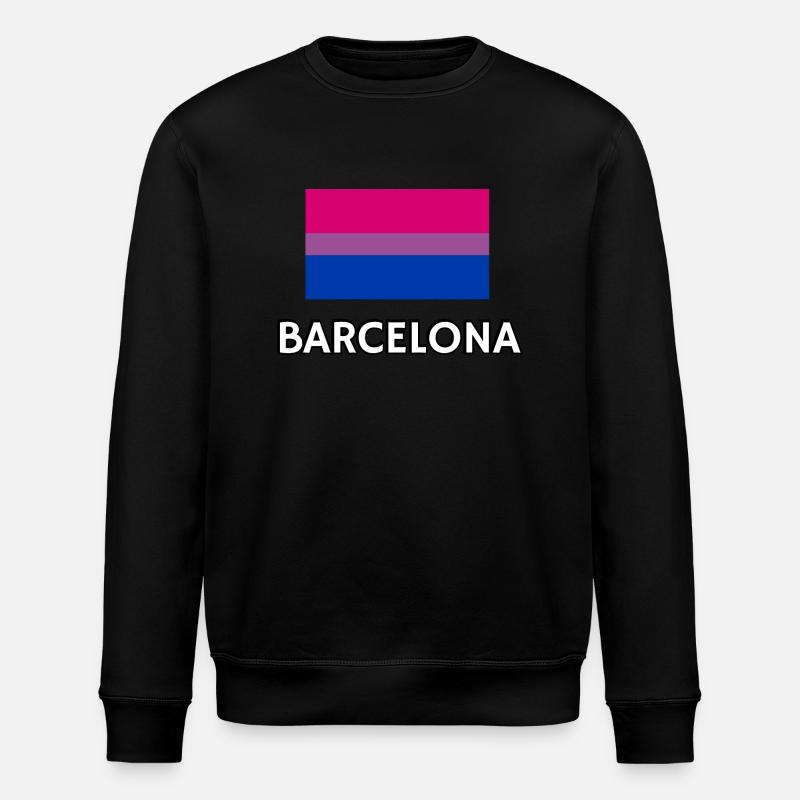 Bi Pride Drapeau Barcelone - Sweat bio ROLLER Stanley/Stella Unisexe - noir