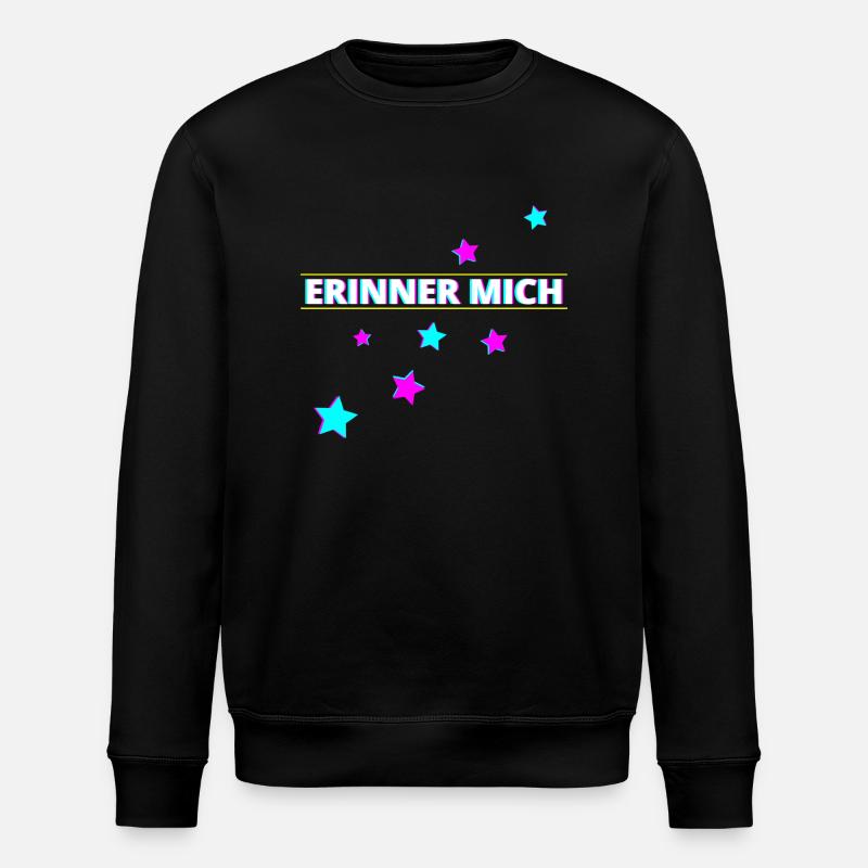 Erinner mich Party - Stanley/Stella Unisex Bio-Sweatshirt ROLLER - Schwarz