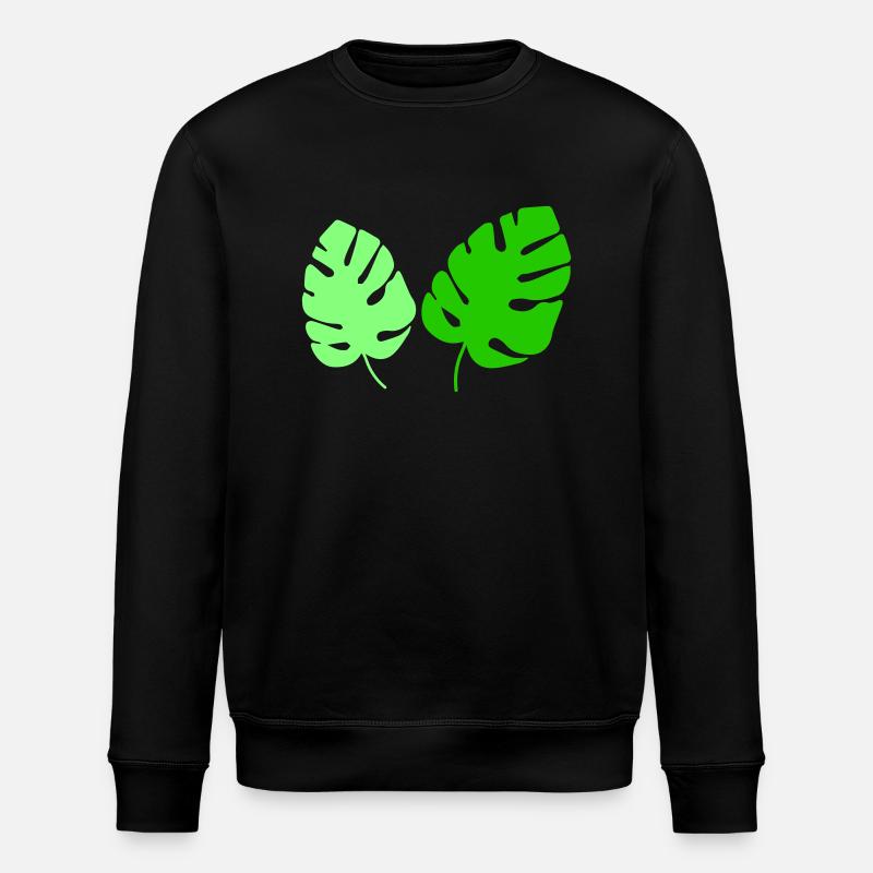blätter - Stanley/Stella Unisex Bio-Sweatshirt ROLLER - Schwarz
