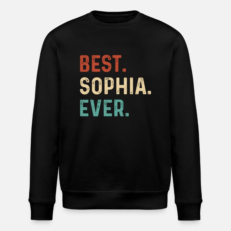 Name Sophia - Stanley/Stella Unisex Bio-Sweatshirt ROLLER - Schwarz