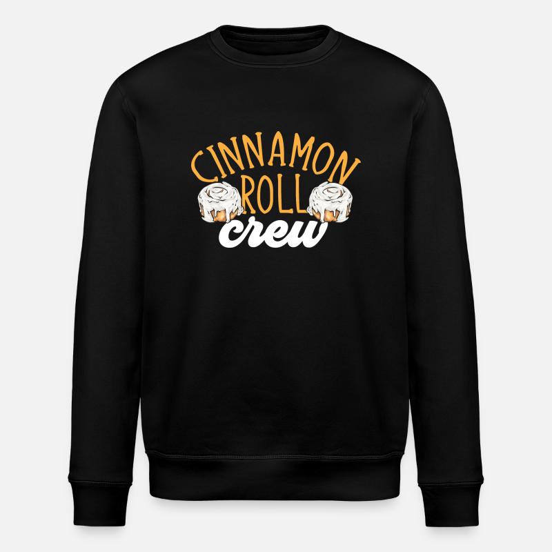 Cinnamon roll - Stanley/Stella ROLLER Unisex Organic Sweatshirt - black