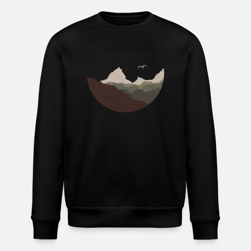 Berge - Stanley/Stella Unisex Bio-Sweatshirt ROLLER - Schwarz