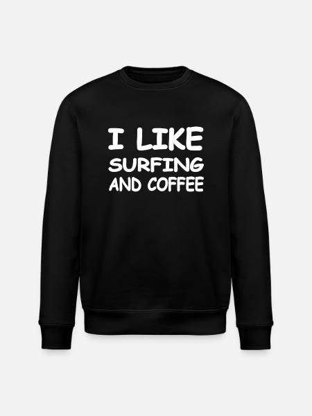 Surfing - Stanley/Stella ROLLER Unisex Organic Sweatshirt - black