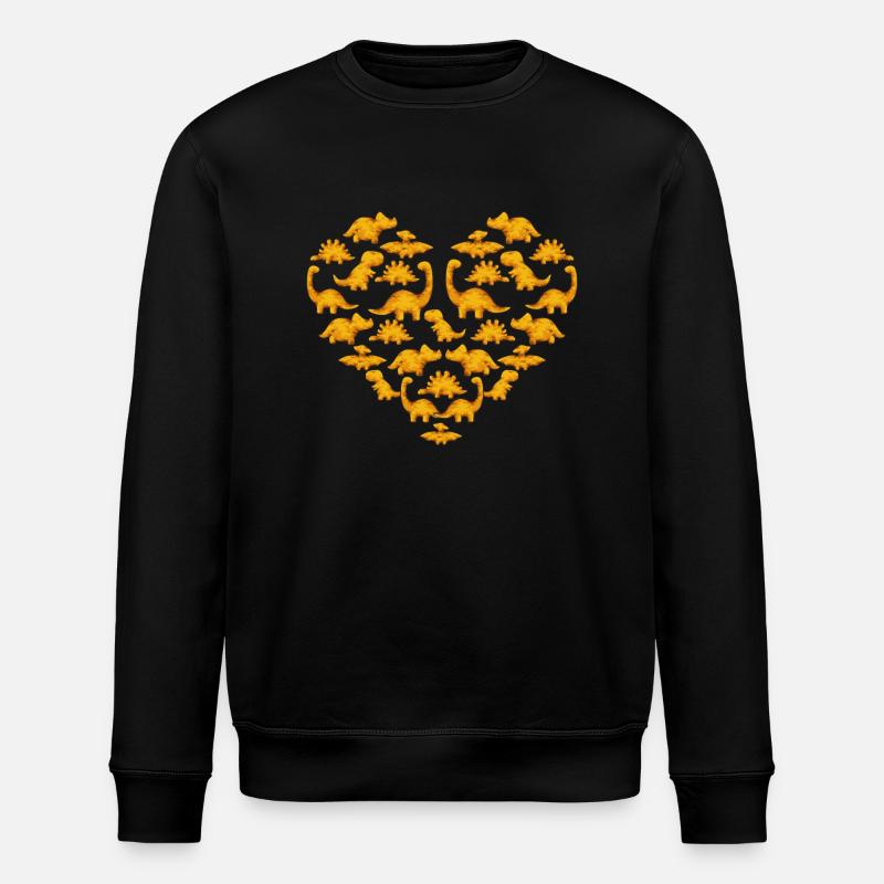 Dino Nuggets Dinosaur Chicken Nuggets - Stanley/Stella ROLLER Unisex Organic Sweatshirt - black