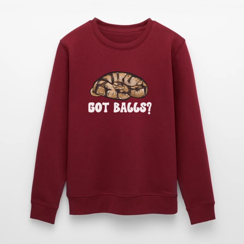 Ball Python Schlange Königspython Stanley/Stella Unisex Bio-Sweatshirt ROLLER