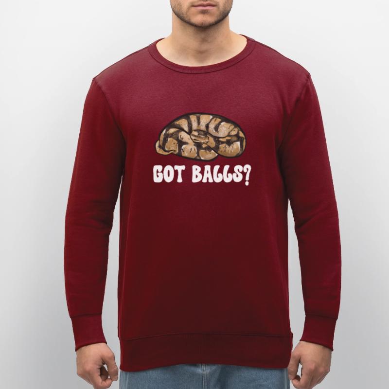 Ball Python Schlange Königspython Stanley/Stella Unisex Bio-Sweatshirt ROLLER