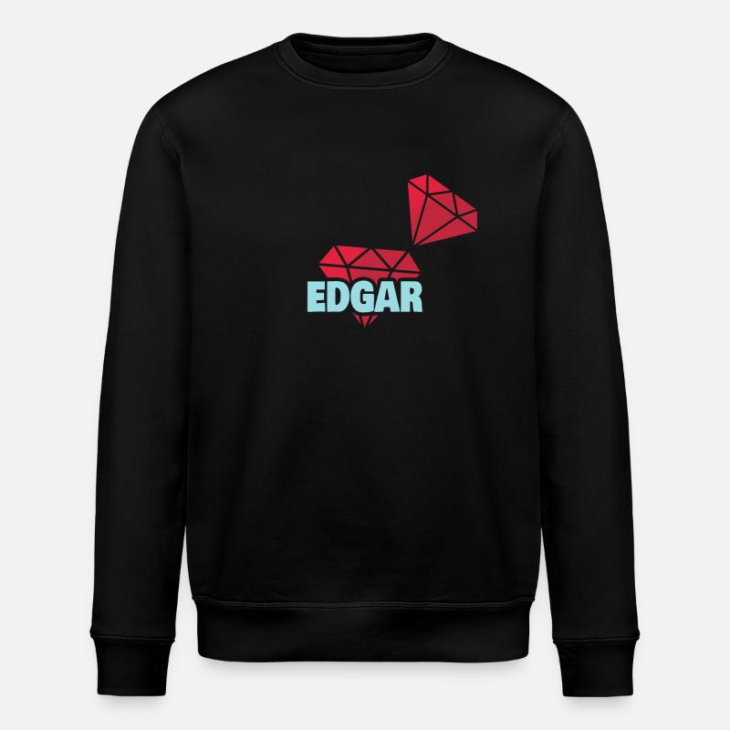 Geschenk für Edgar - Stanley/Stella Unisex Bio-Sweatshirt ROLLER - Schwarz
