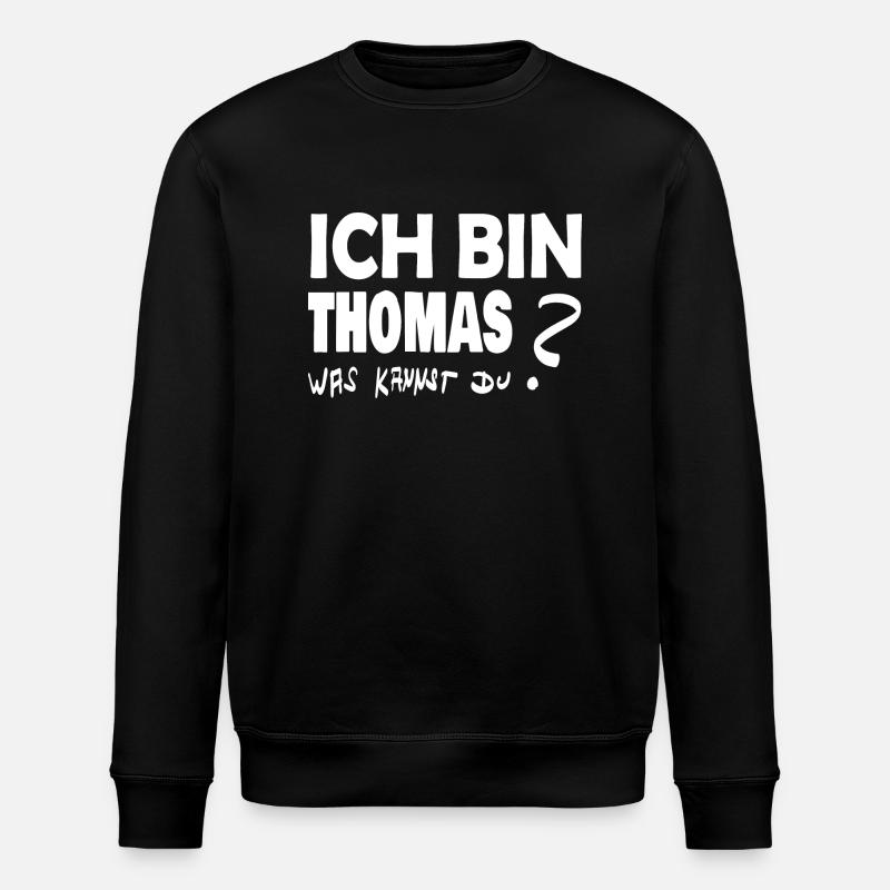Geschenk für Thomas - Stanley/Stella Unisex Bio-Sweatshirt ROLLER - Schwarz